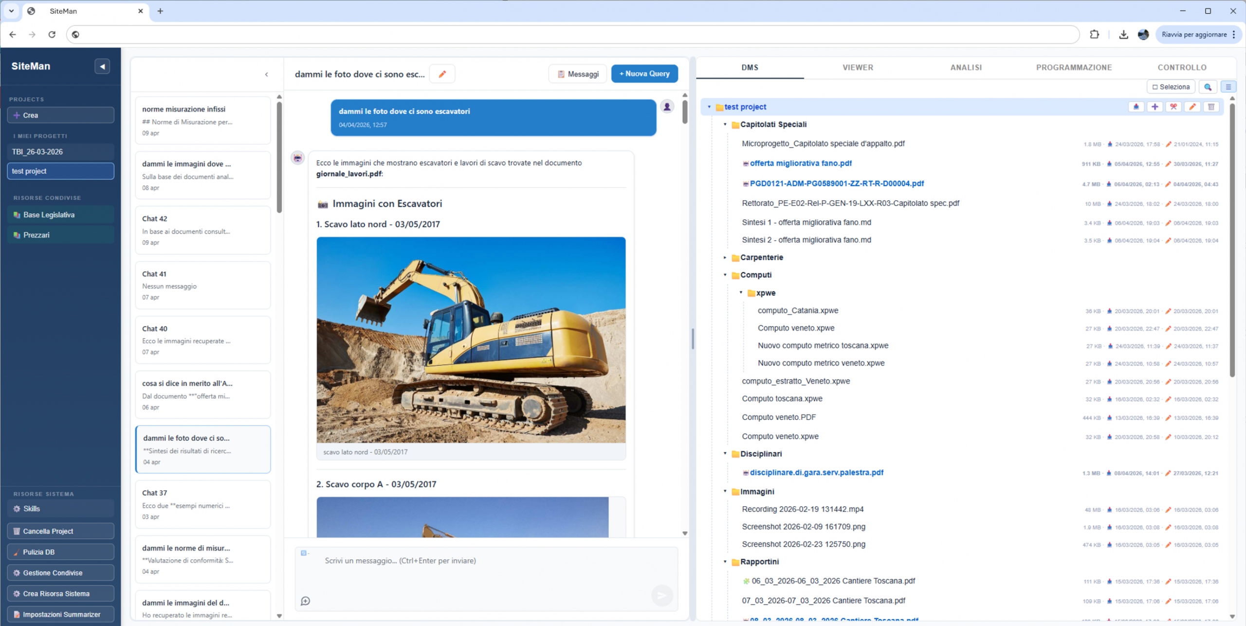 SiteMan piattaforma